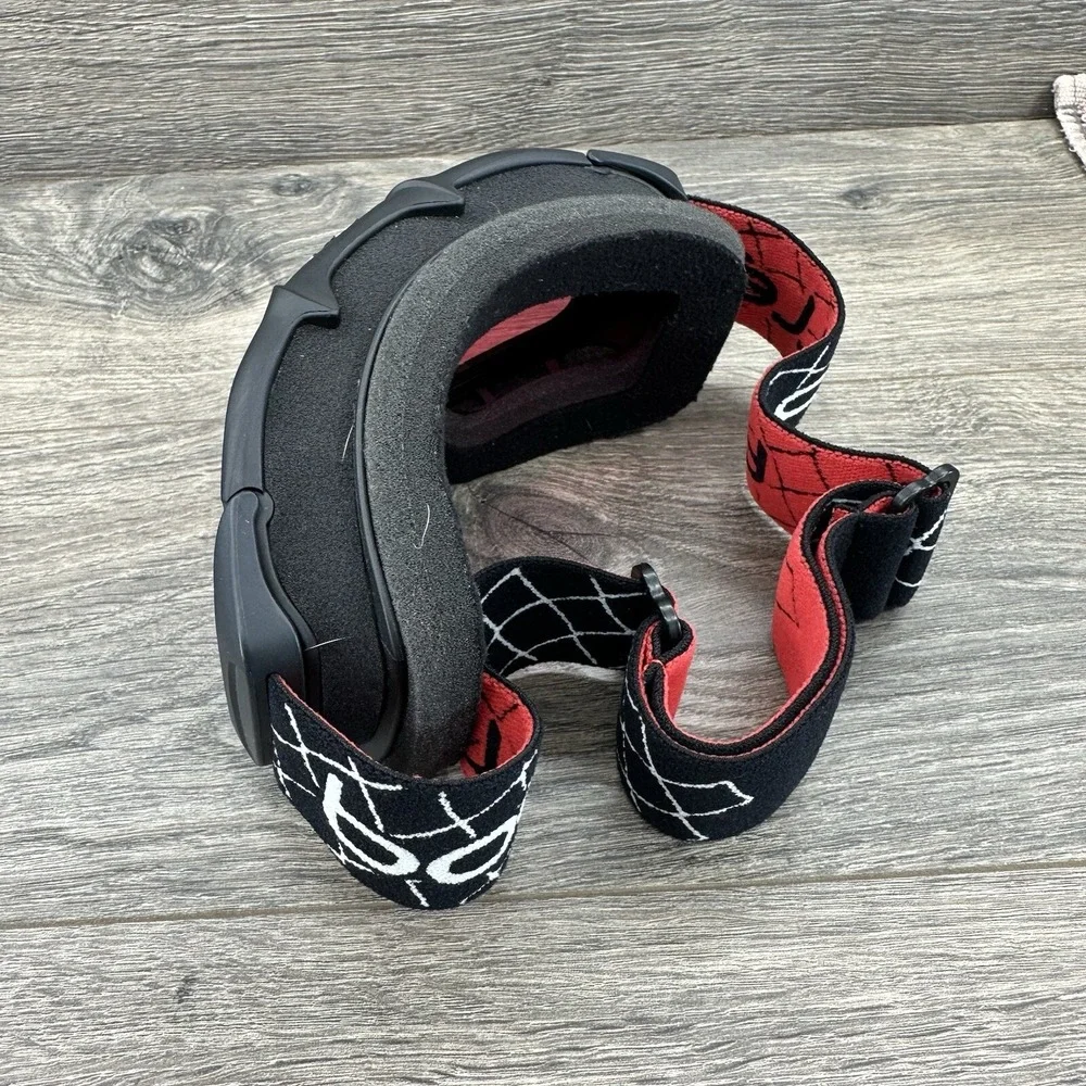 Bolle Adult Ski Snowboard‎ Winter Goggles Black Red Adjustable OSFM Red Lens